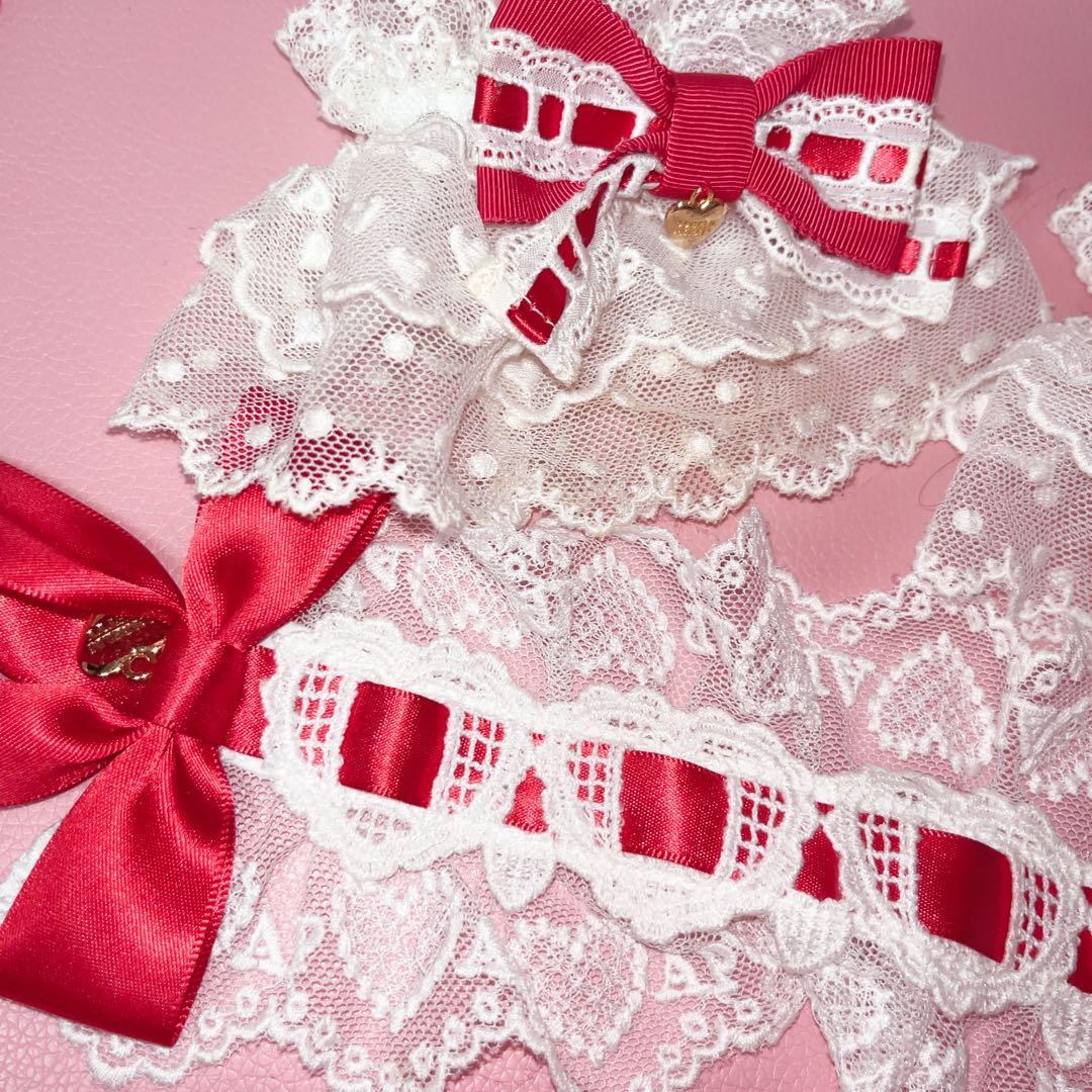 angelic pretty♡おめかしはしごレースお袖とめ ヘッドドレスセット