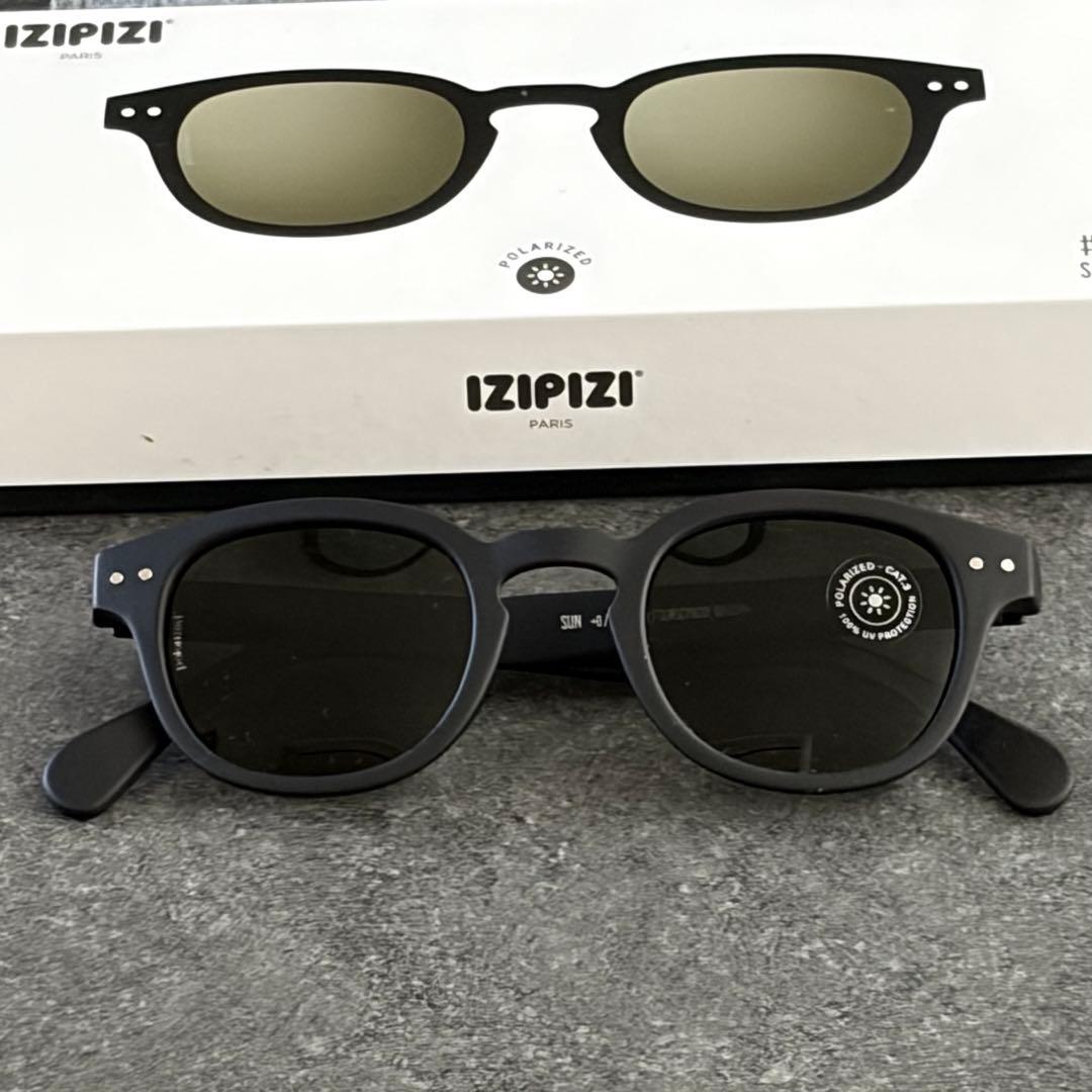 新品 IZIPIZI イジピジ C 偏光レンズ ブラック×グリーンレンズ