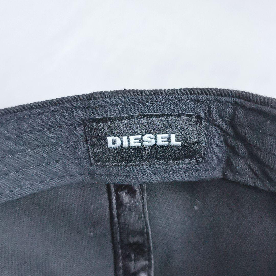 未使用級美品✨️　DIESEL　ディーゼル　ハトメ　キャップ　黒
