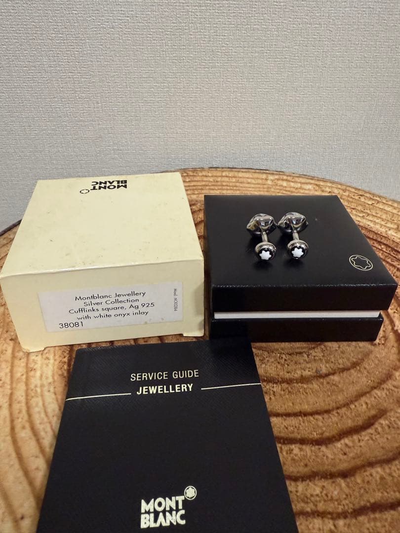 MONTBLANC カフリンクス 925　スターリングシルバー　ホワイト