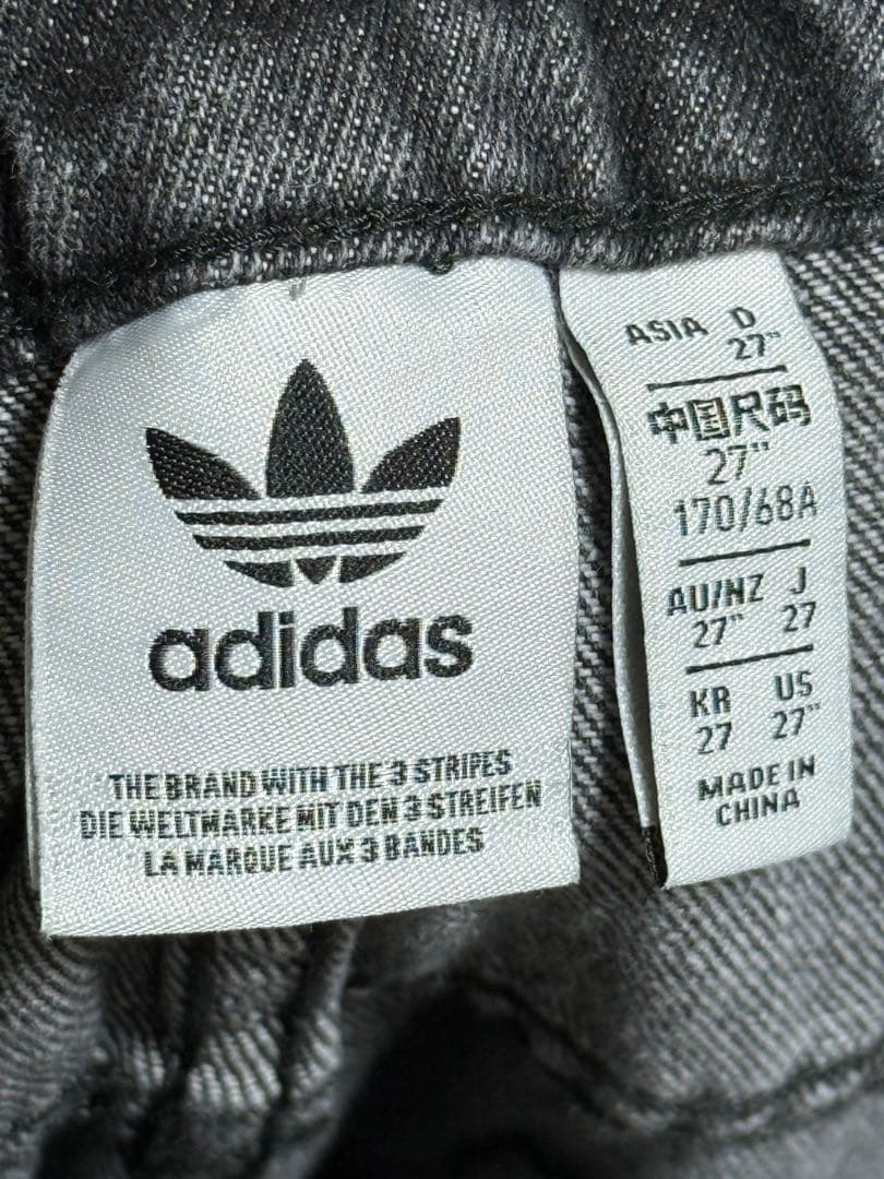27 Adidas ADILLENUM デニムパンツグ レーデニムカーゴ