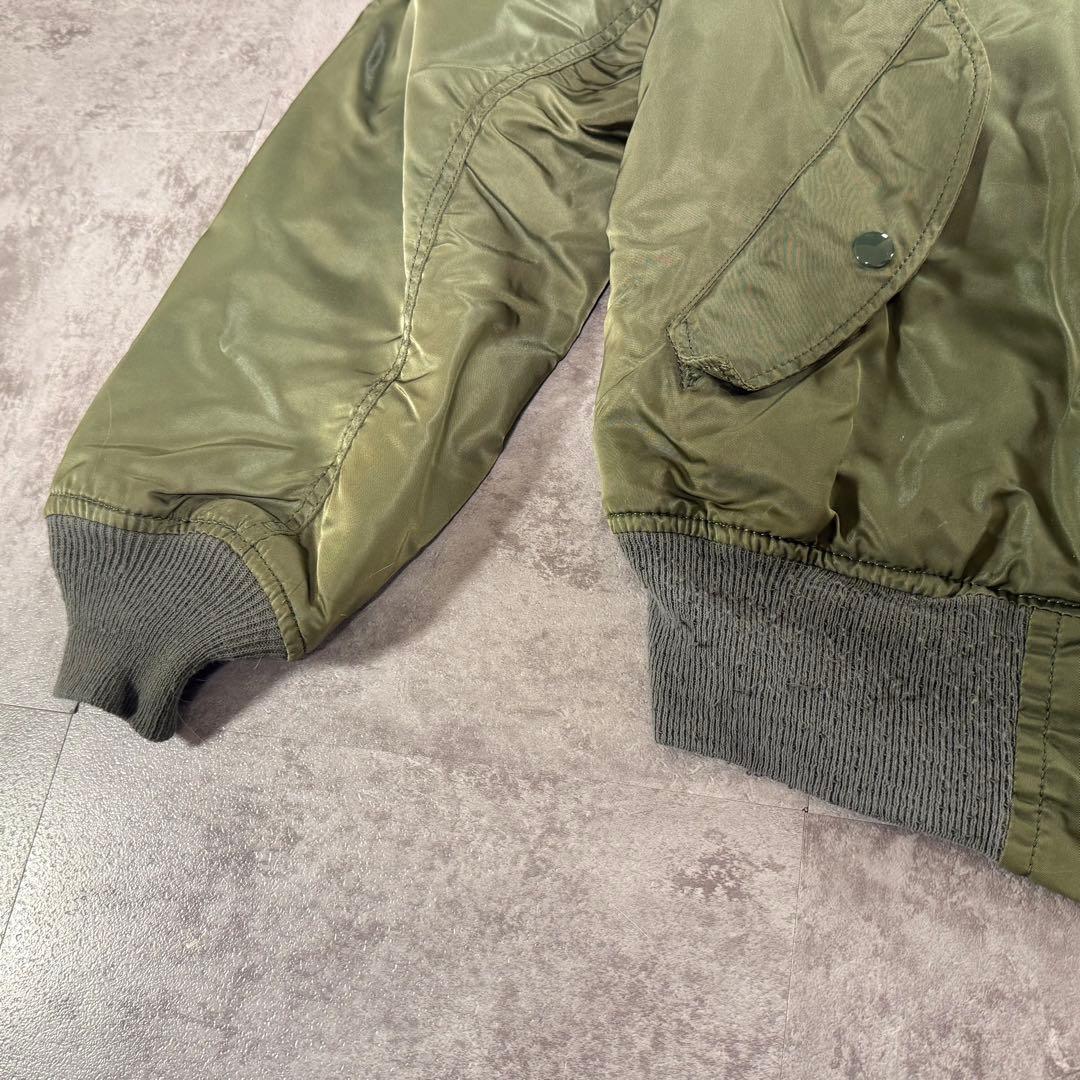 90s アルファインダストリーズ MA-1 usa カーキオリーブ S
