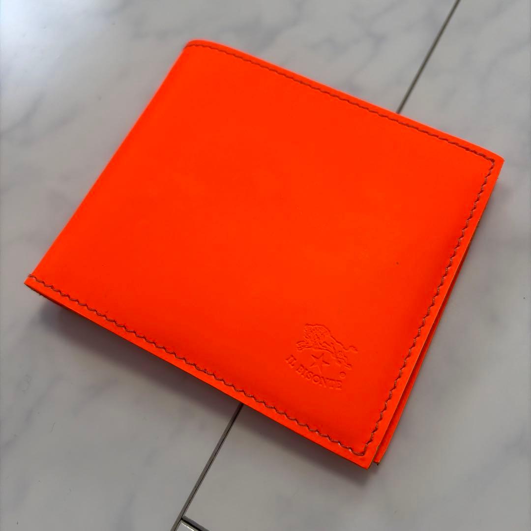 【新品未使用】IL BISONTE イルビゾンテ 二つ折り財布 イタリア製