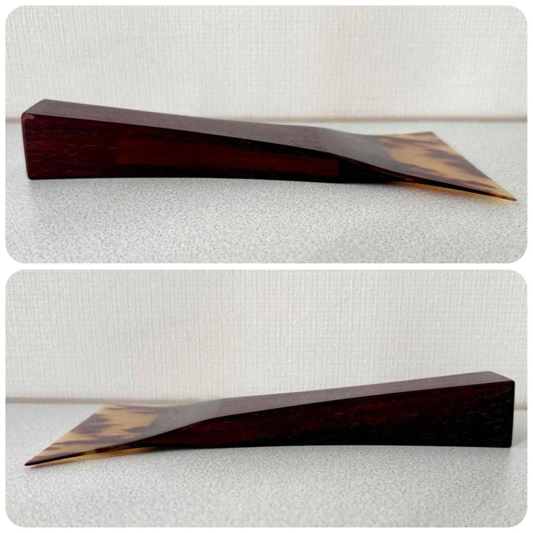 津軽三味線 撥 鼈甲 木台