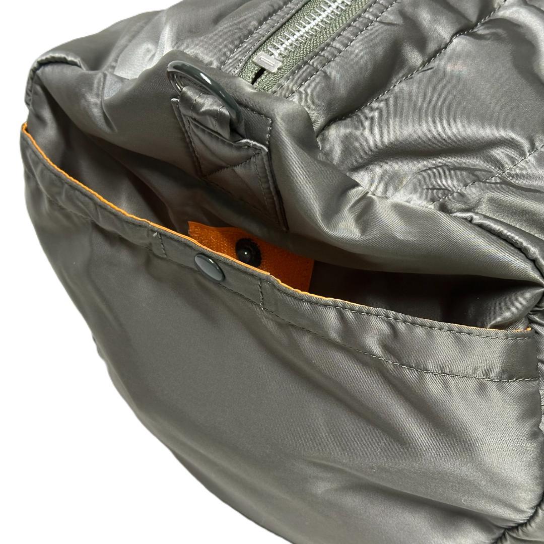 PORTER TANKER 2WAY BOSTON BAG M シルバーグレー
