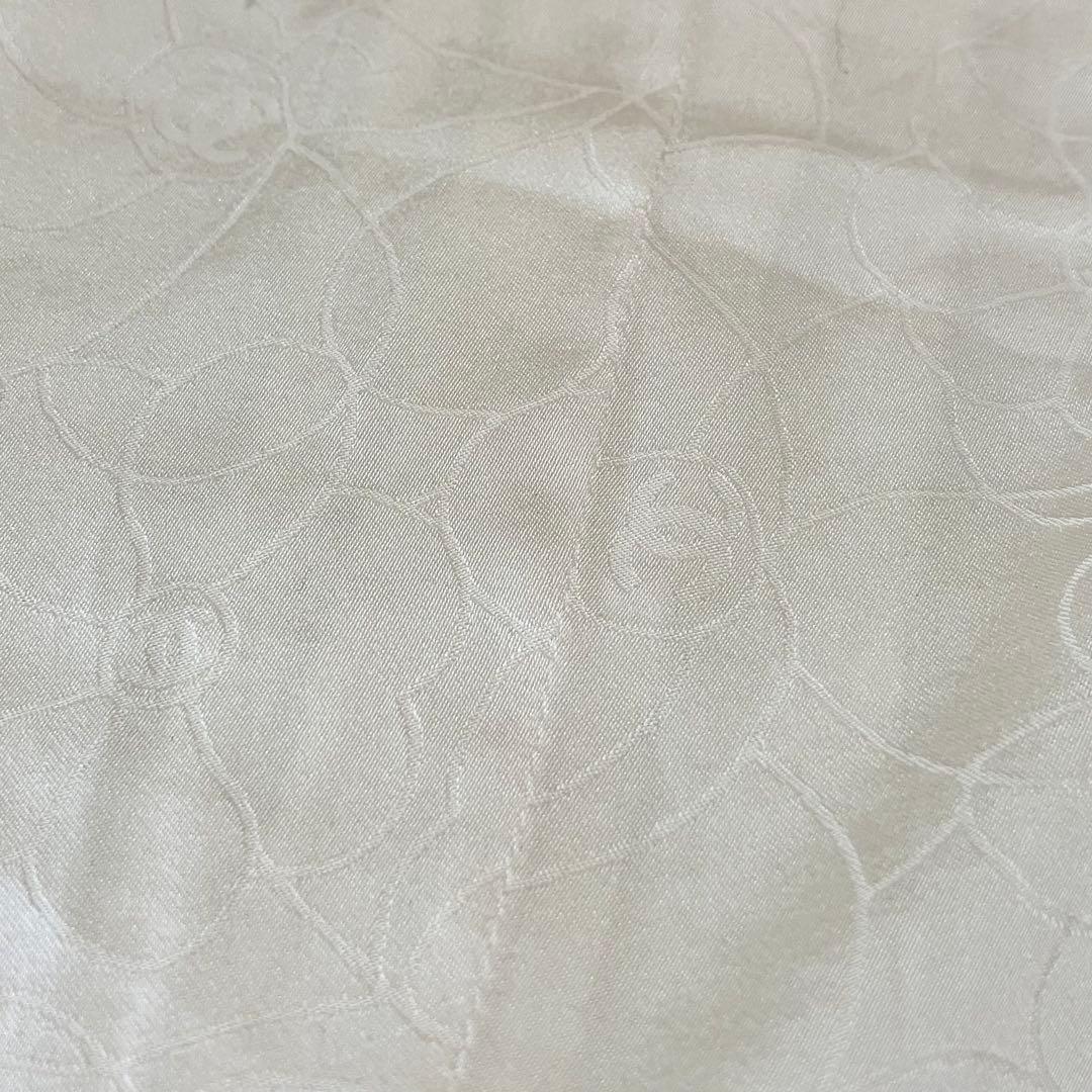 ★美品★シャネル　ツイードジャケット　総柄　シルク　ココマーク　カメリア　ロゴ