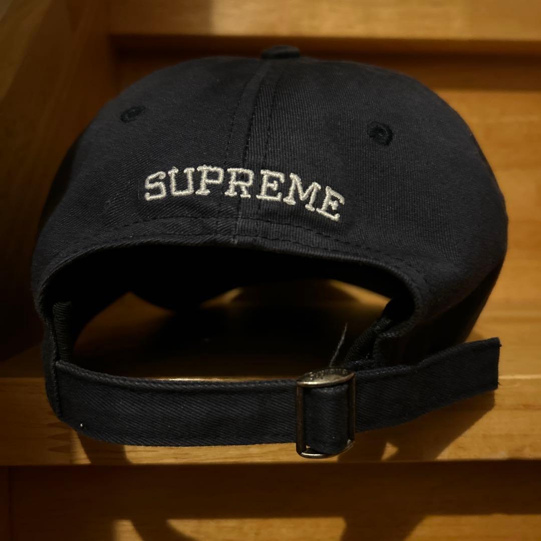 supreme 25ss wings logo 6 panel キャップネイビー