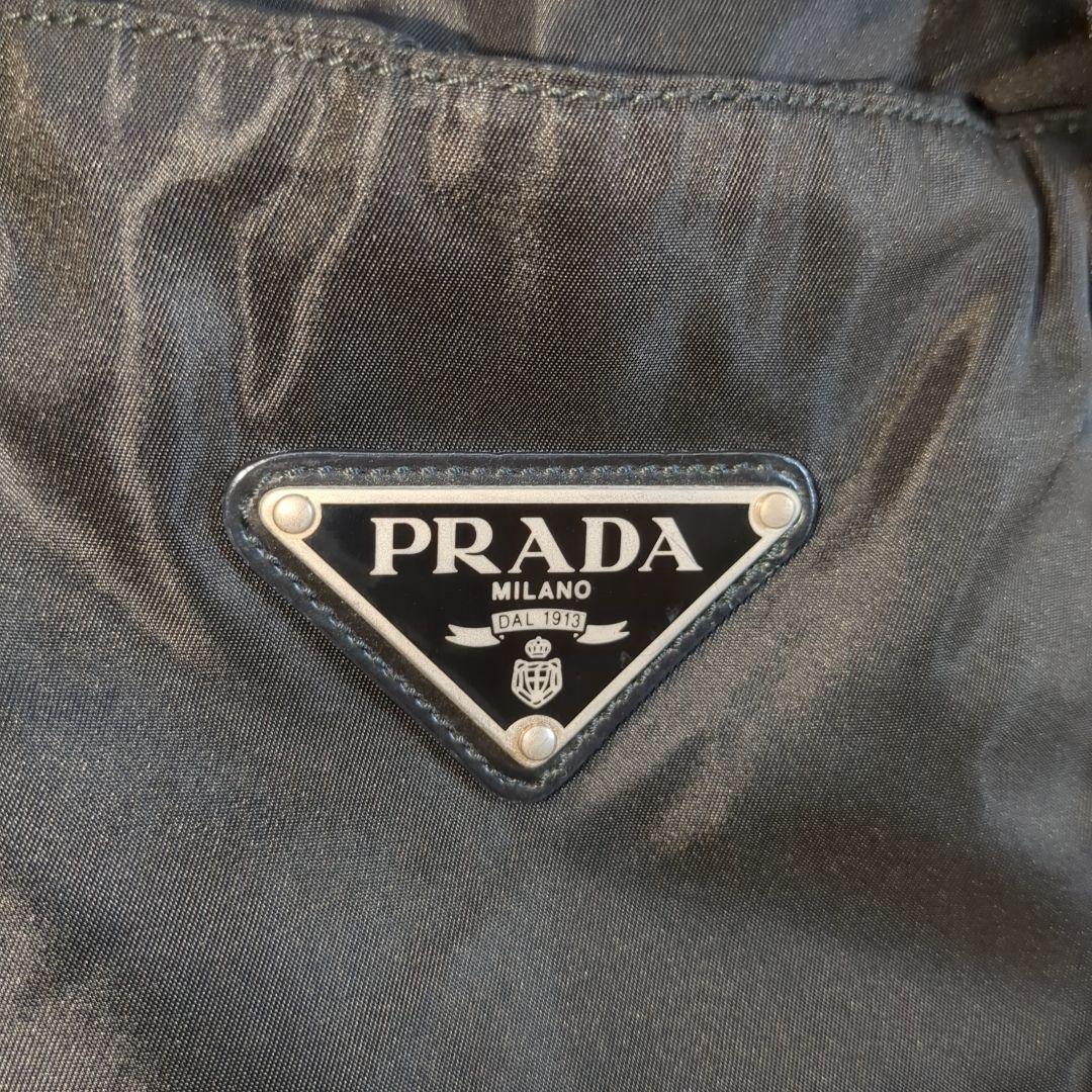 Maki PRADA ボストンバッグ 2way ブラック 三角ロゴ