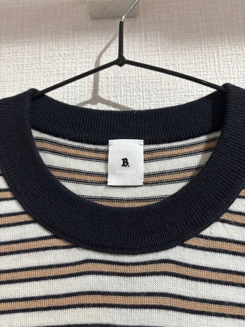 【LA BOUCLE / ラブークル】ウォッシャブル ビッグ ニット Tシャツ