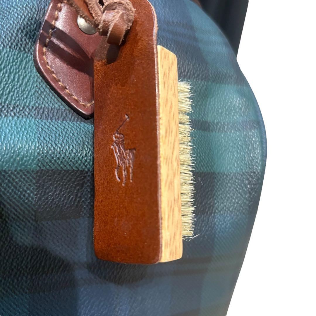 POLO RALPH LAUREN ミニボストン ハンドバッグ　肩掛け　レザー