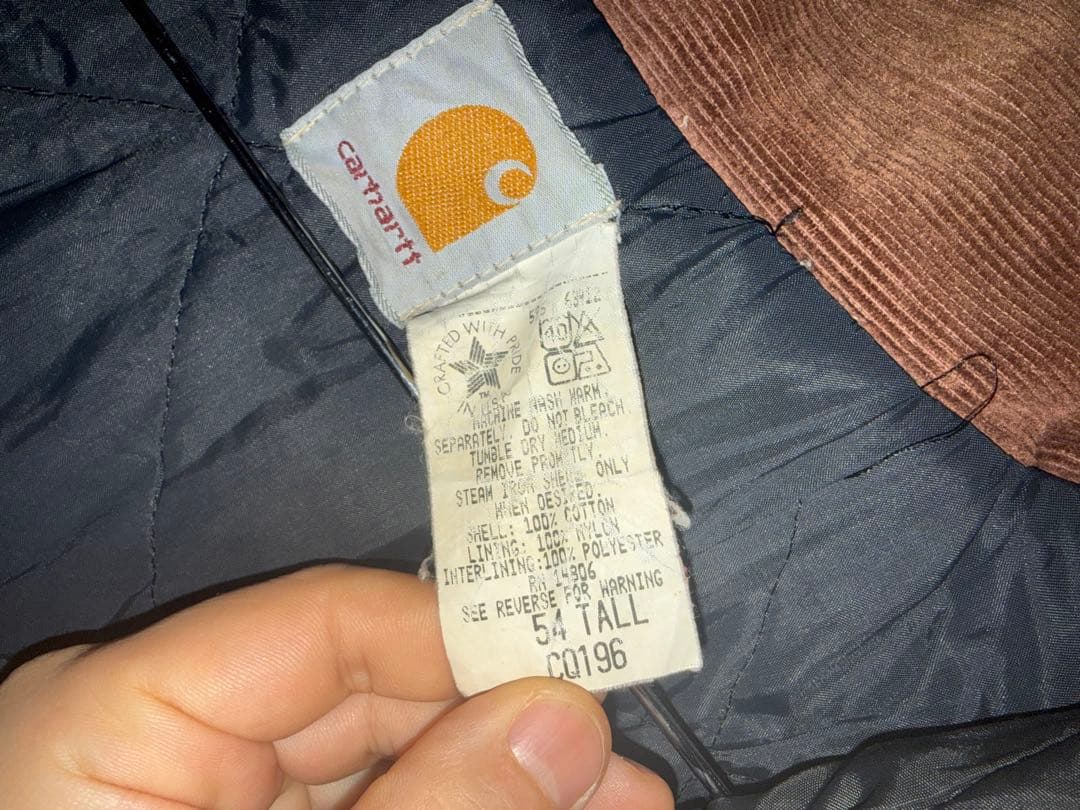 古*！様 Carhartt カーハート　トラディショナルコート古着 　ブラウン
