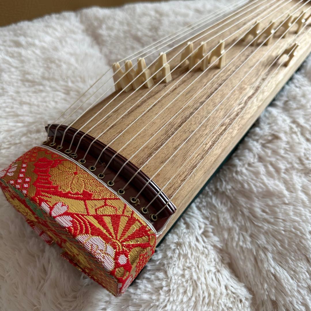 【美品】ミニお琴　全長42cm 琴　箏 和楽器 十三弦
