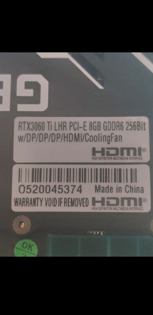 rtx3060ti 美品