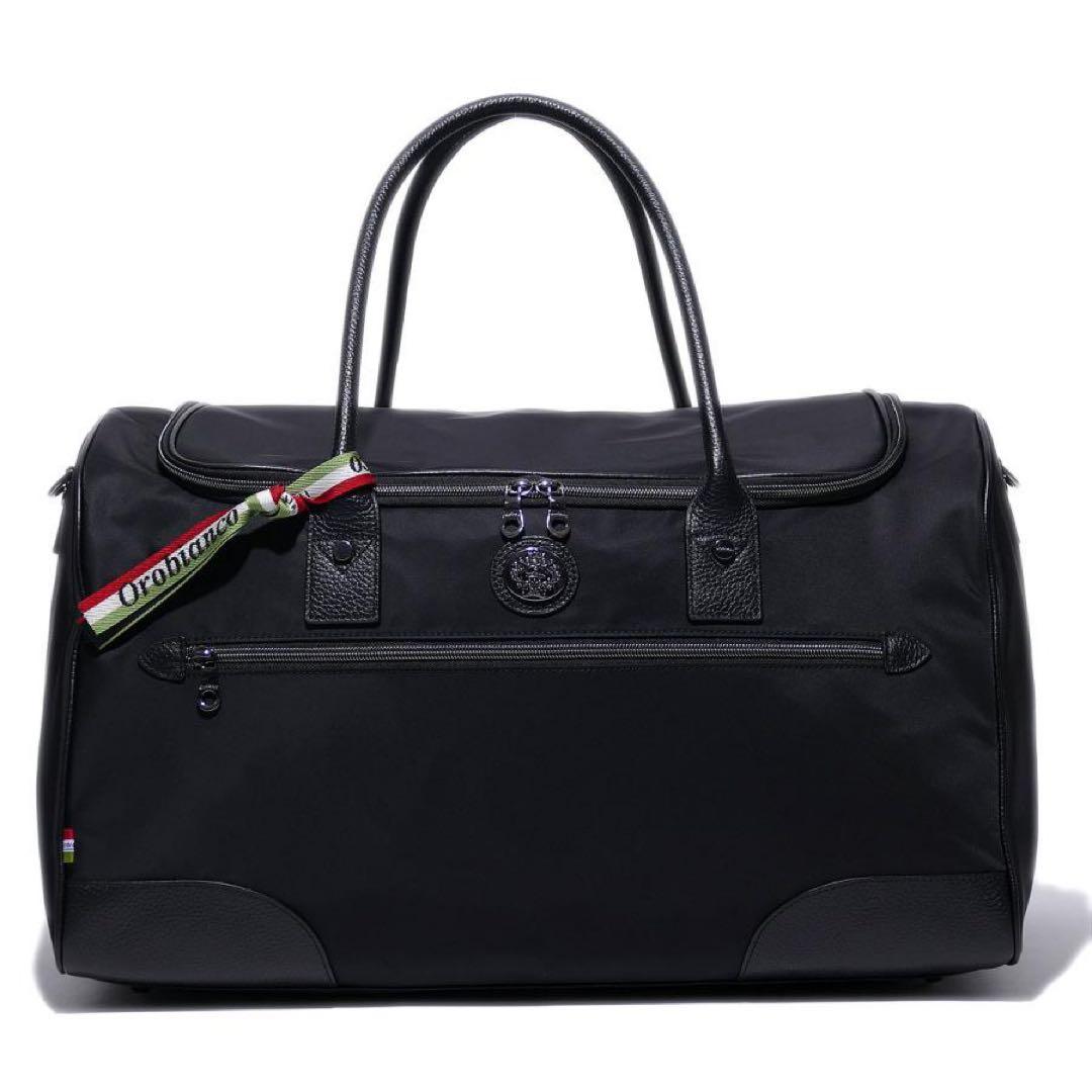 Orobianco ブラック ボストンバッグ