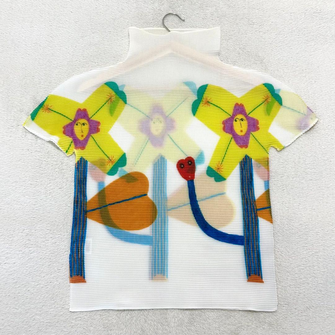 me ISSEY MIYAKE 25SS OHANA ハイネック半袖トップス 白