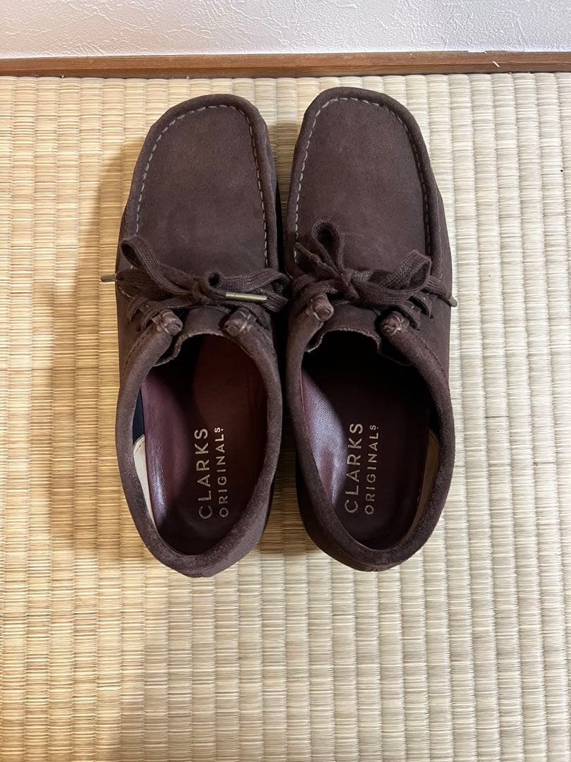 m*u様 クラークス　ワラビー　clarks　ブラウン スエード モカシン　UK