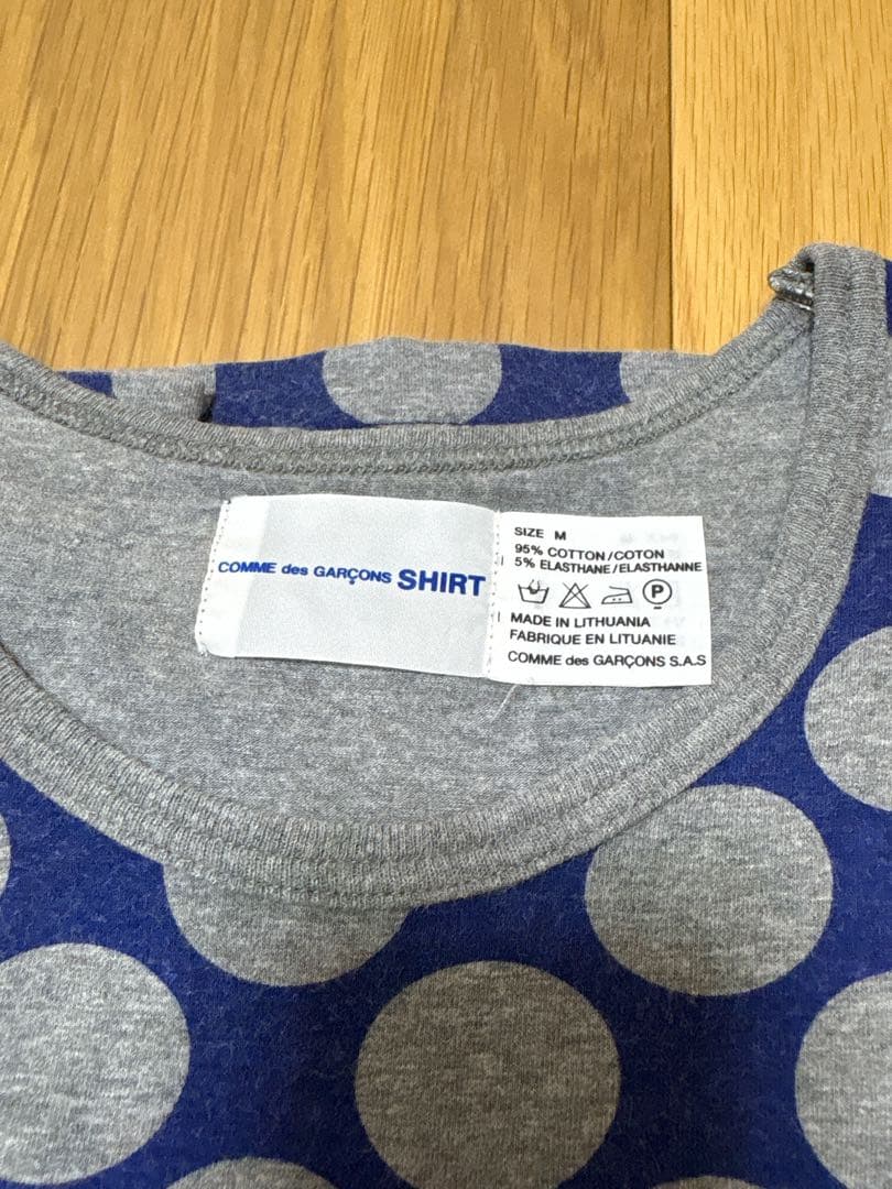 COMME des GARÇONS SHIRT ドット柄 Tシャツ Mサイズ