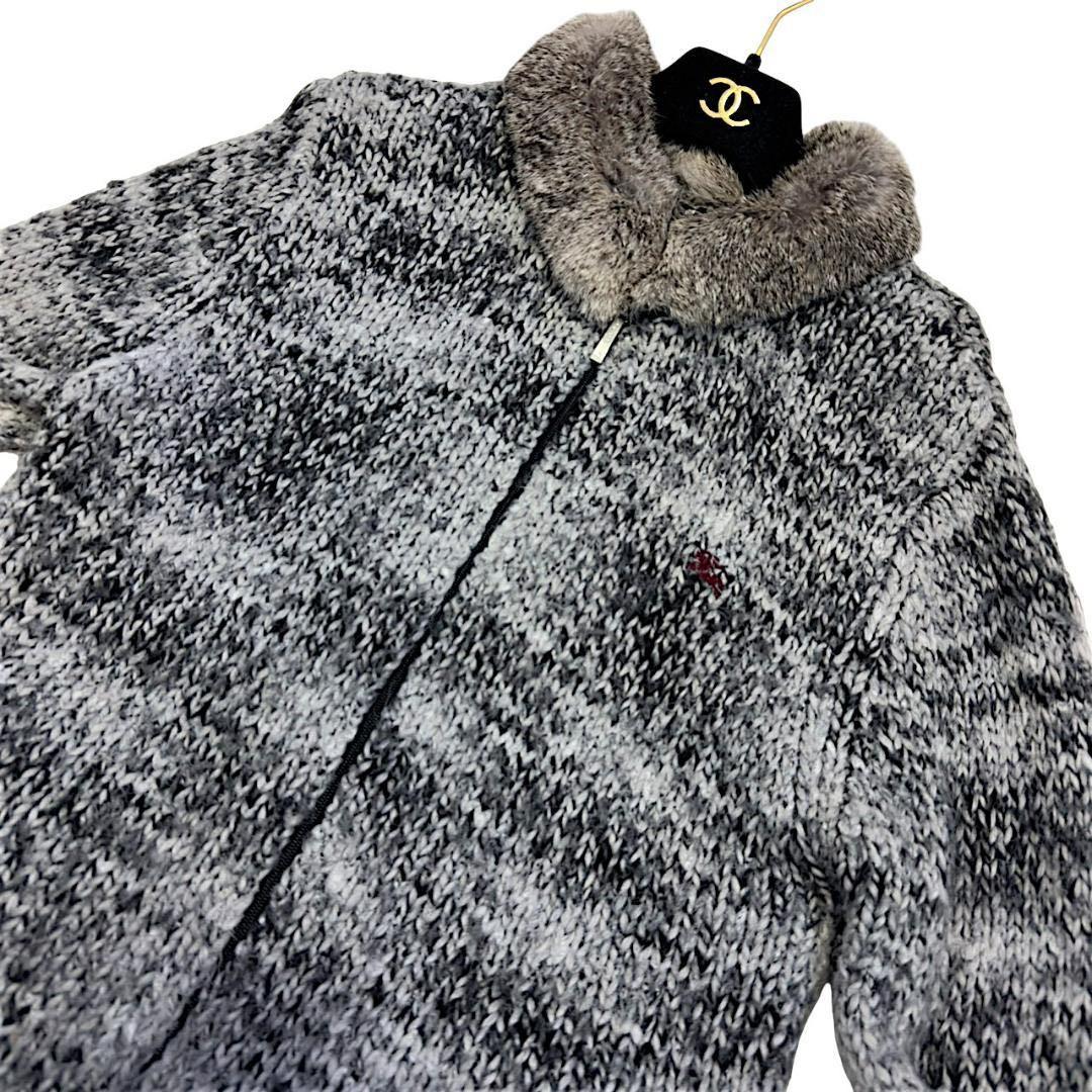 BURBERRY BLACK LABEL ノバチェック アクリル ブルゾン