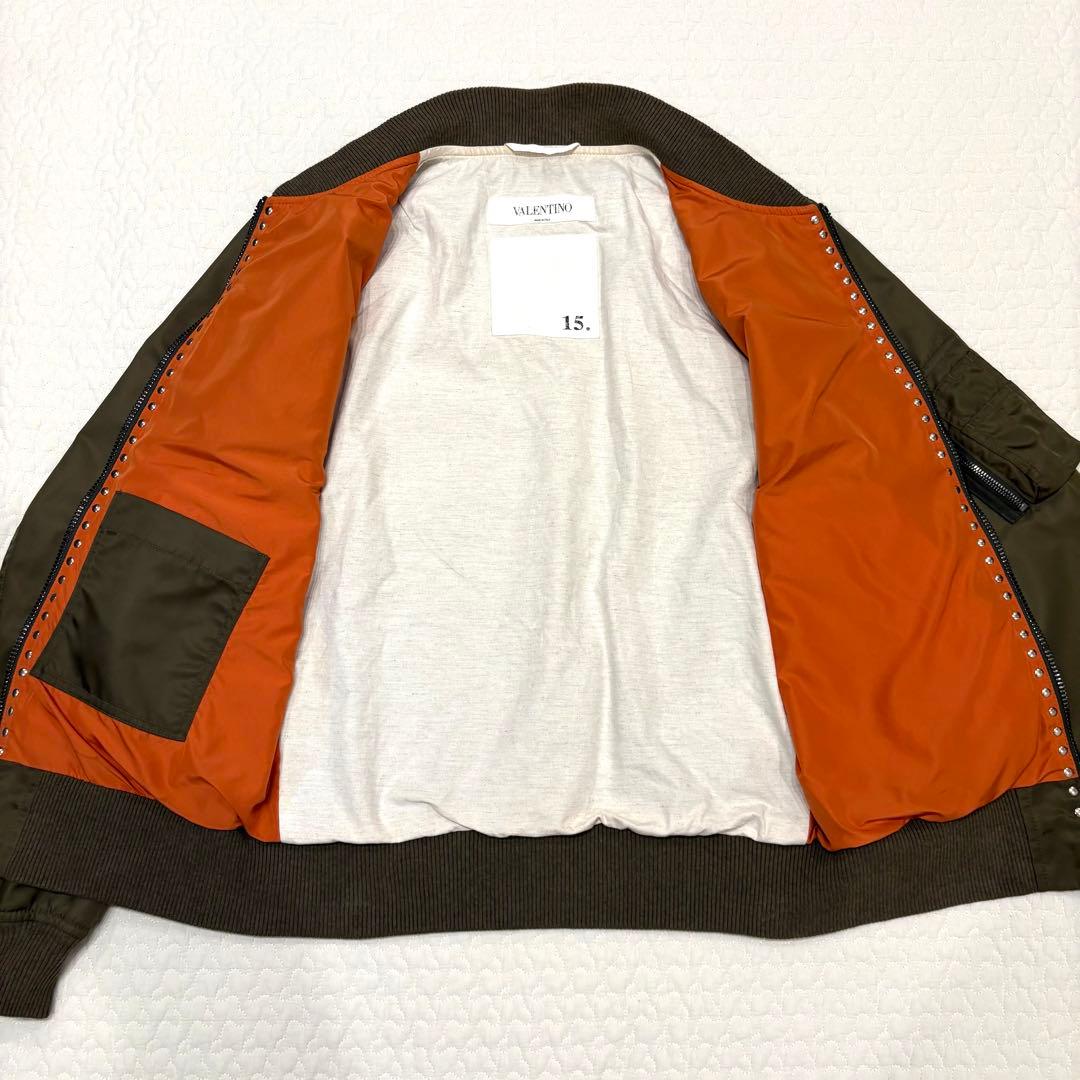 ☆定価30万☆VALENTINO ロックスタッズ MA-1 ブルゾン 46