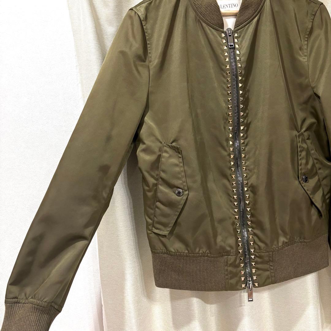 ☆定価30万☆VALENTINO ロックスタッズ MA-1 ブルゾン 46