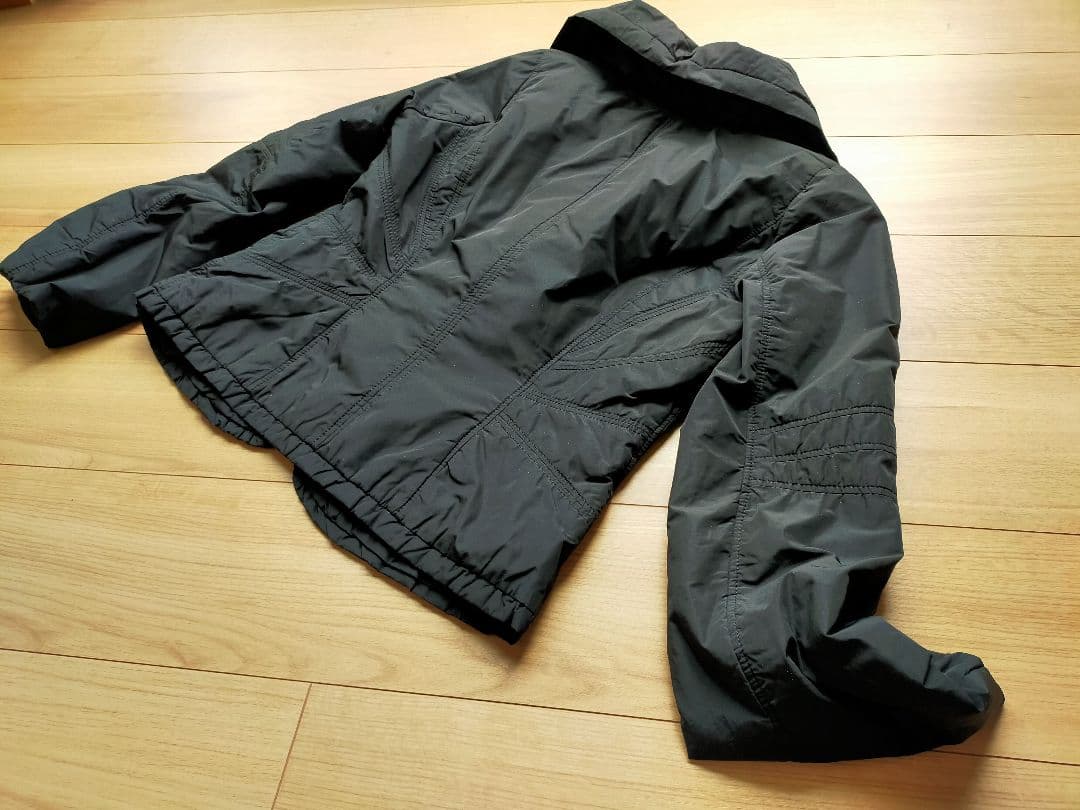 美品HIROKO KOSHINOヒロココシノベスト付中綿デザインコート42サイズ