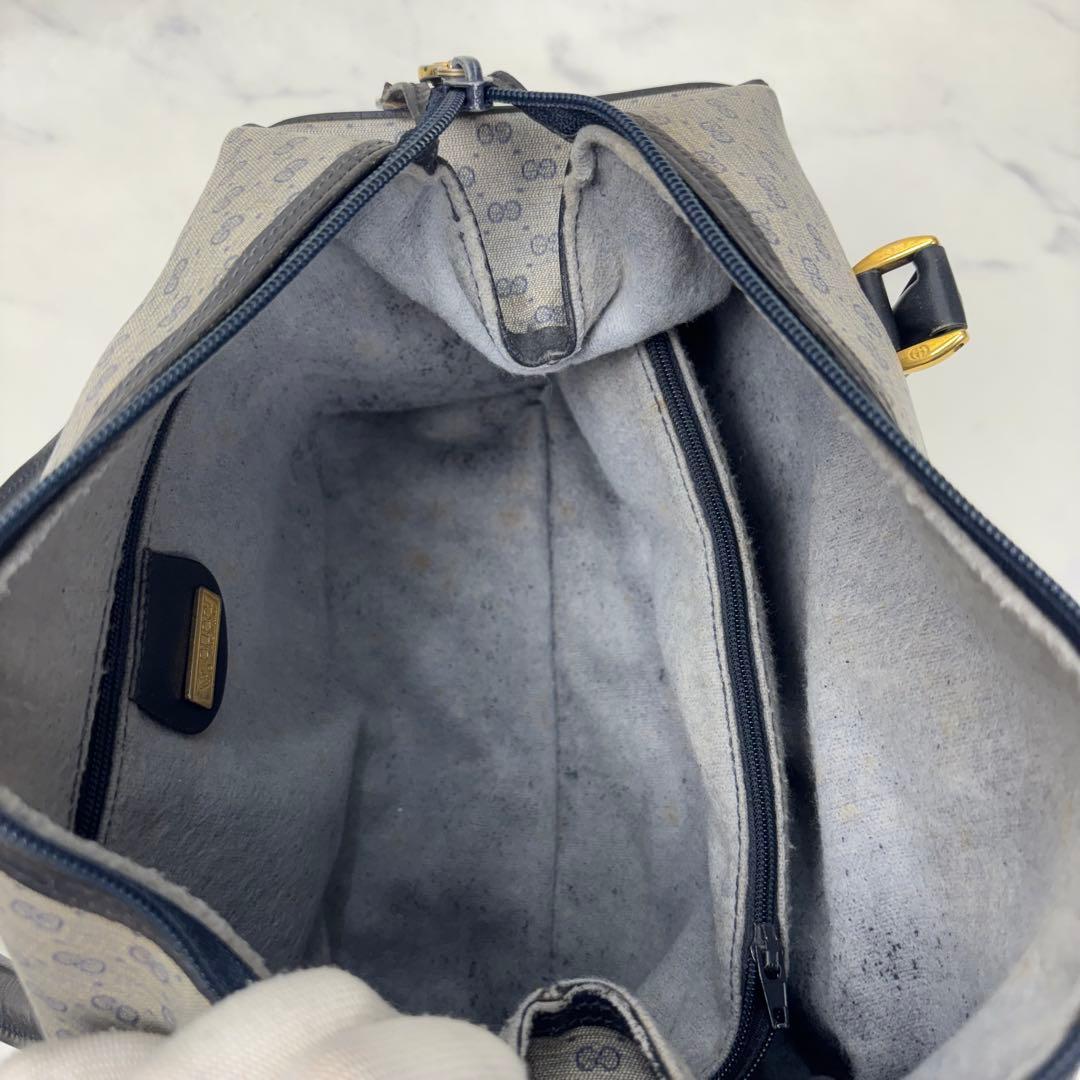 GUCCI オールドグッチ GG柄 PVCミニボストンバッグ