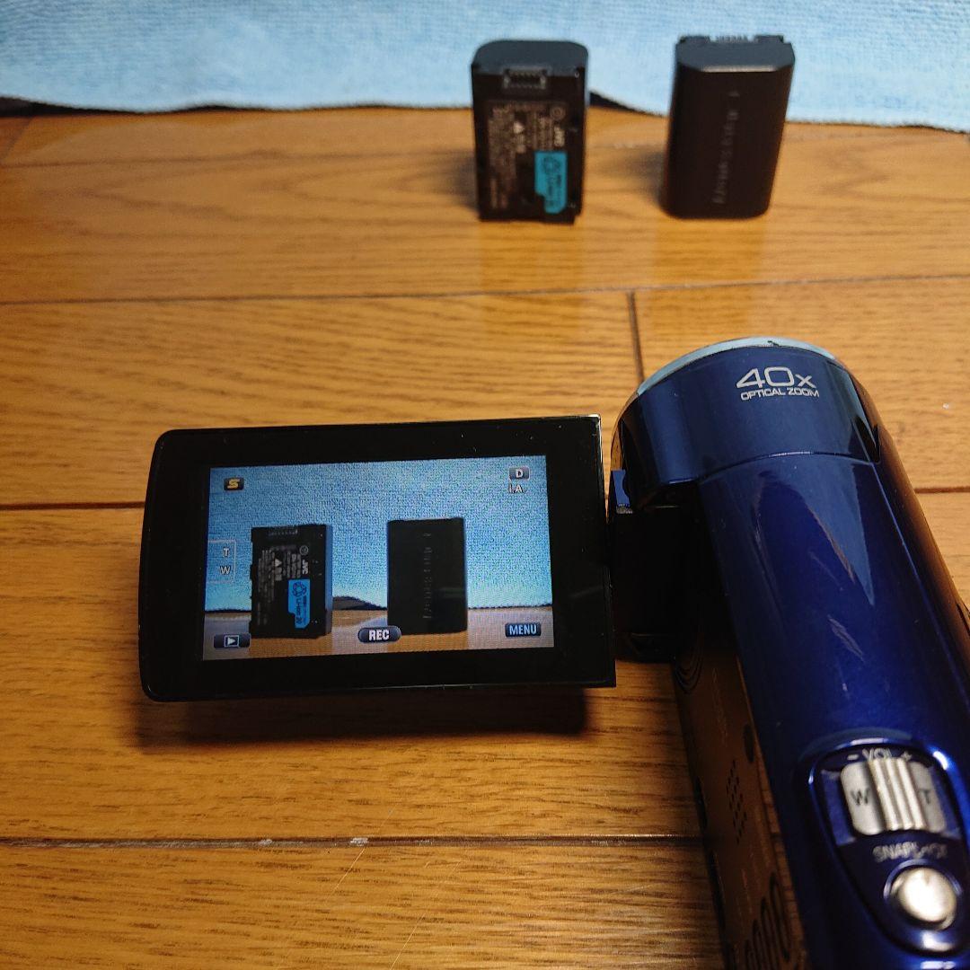 JVC Everio HD ビデオカメラ 青 GZ-HM670-A