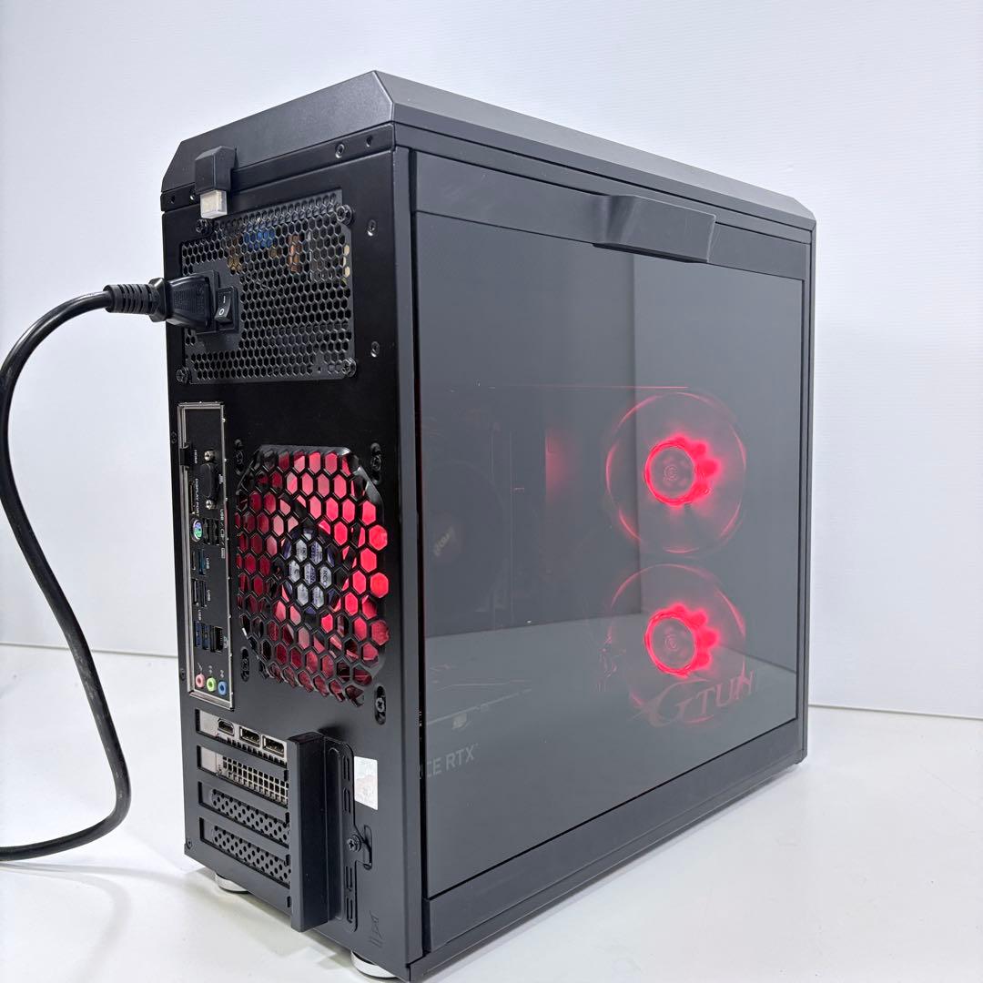 ゲーミングPC Ryzen5 4500 RTX3060 赤色LED AI画像生成