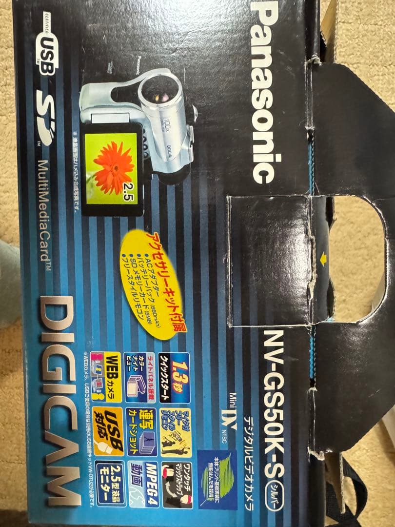 Panasonic NV-GS50K-S デジタルビデオカメラ 本体