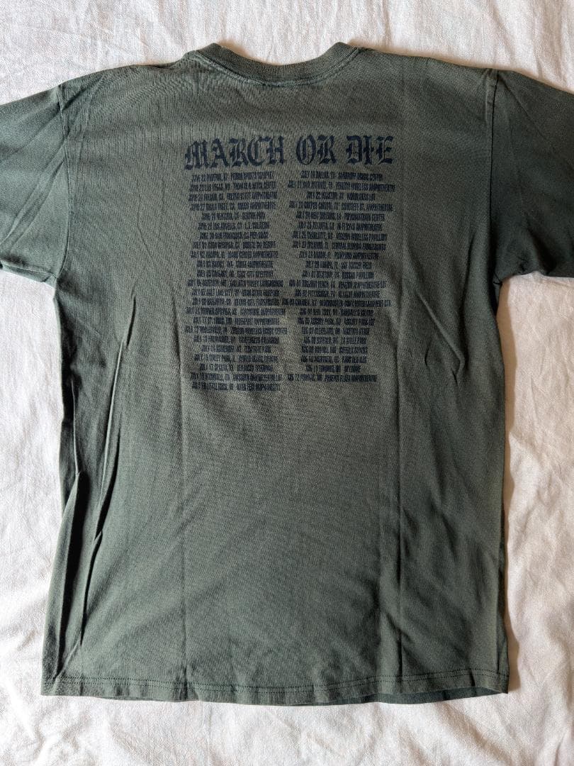 00s anvil RANCID バンドTシャツ オリーブ L USA 2001