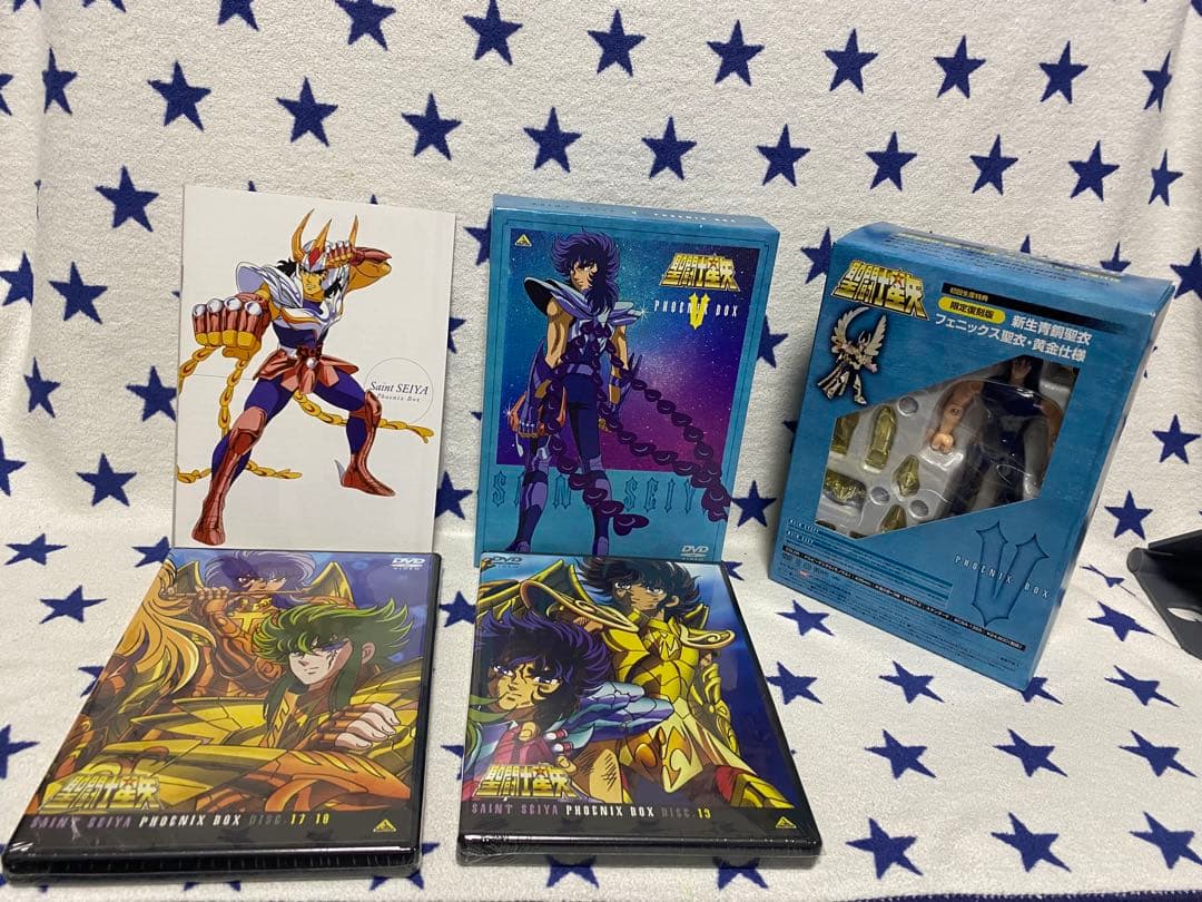 【一部未開封あり】 聖闘士星矢 DVD 全巻セット フィギュア付き