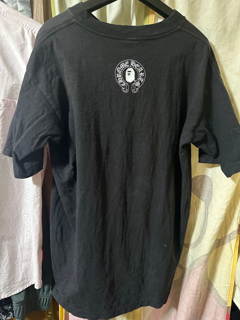 【じきじきと】 CHROM HARETS×APE Tシャツ ブラック〈M〉