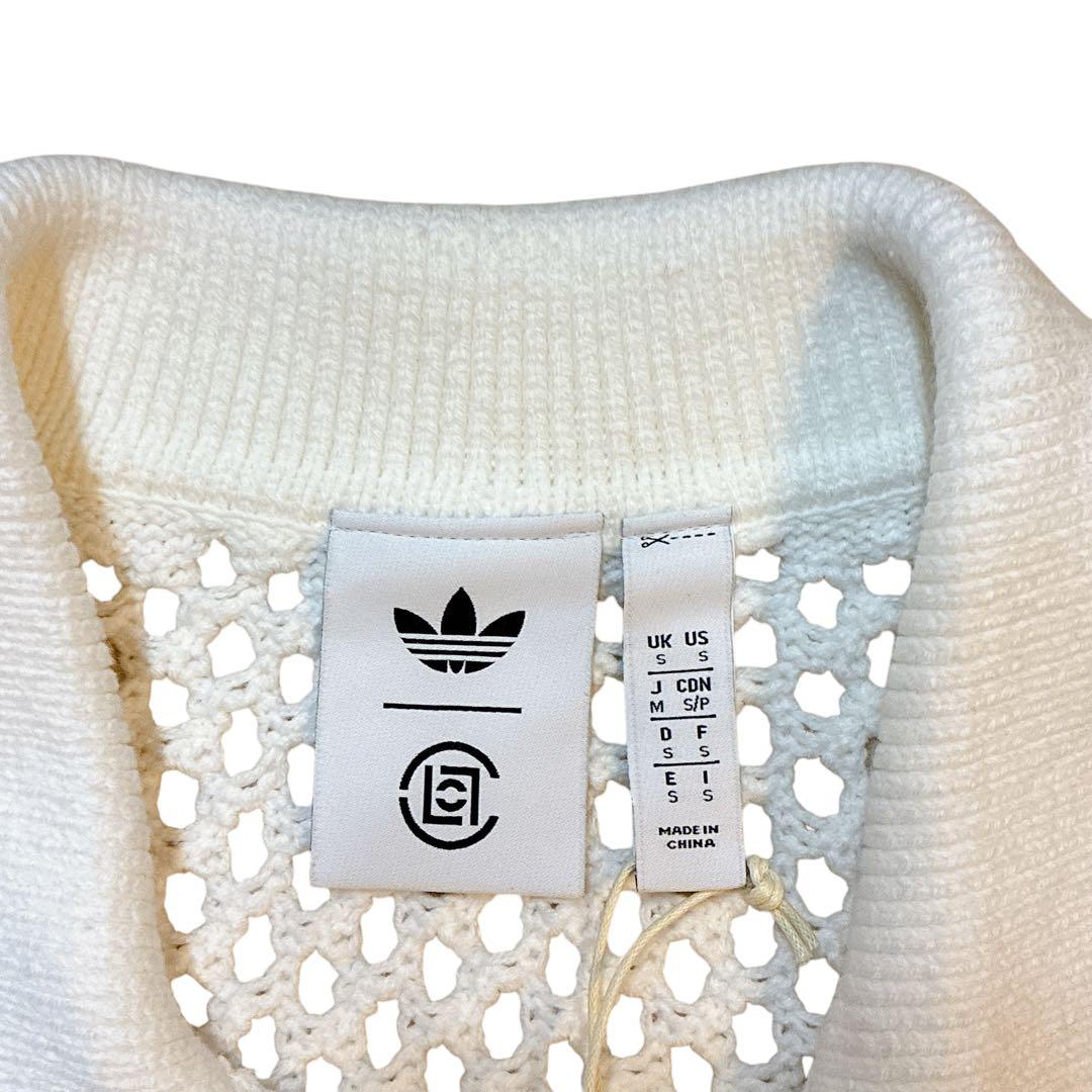 adidas CLOT CROCHET POLO CWHITE アディダス S