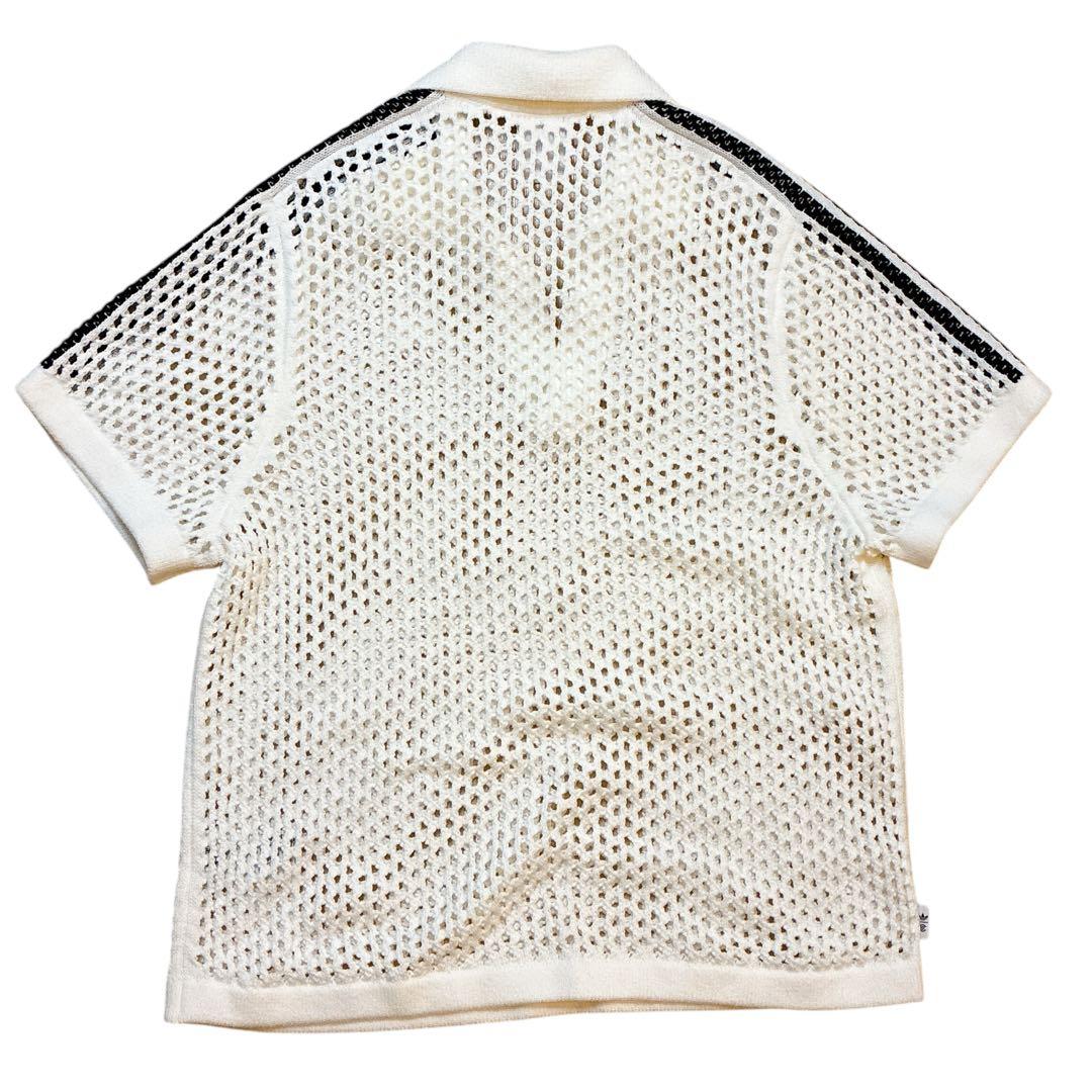 adidas CLOT CROCHET POLO CWHITE アディダス S
