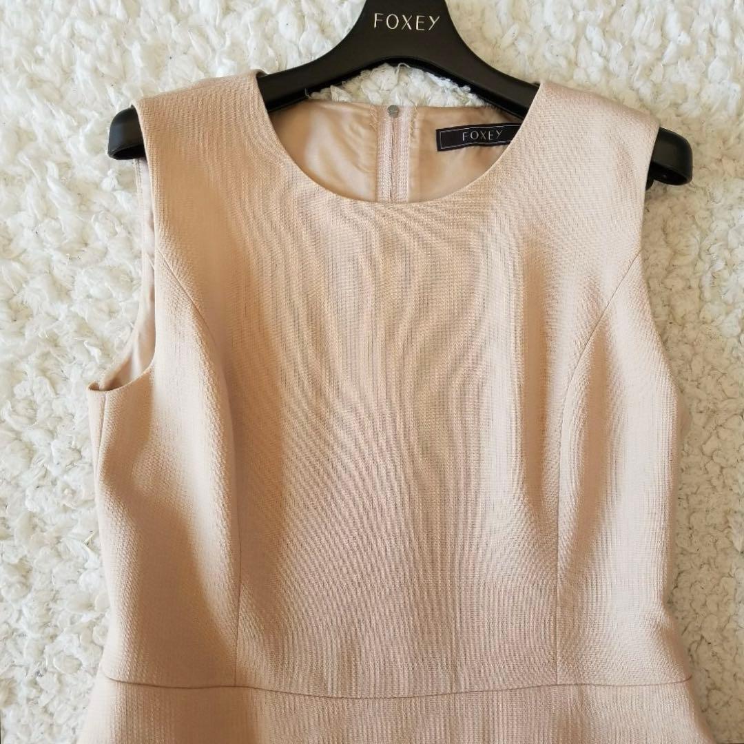 美品✨定価13万 フォクシー ティアードドレス ワンピース ピンク 40