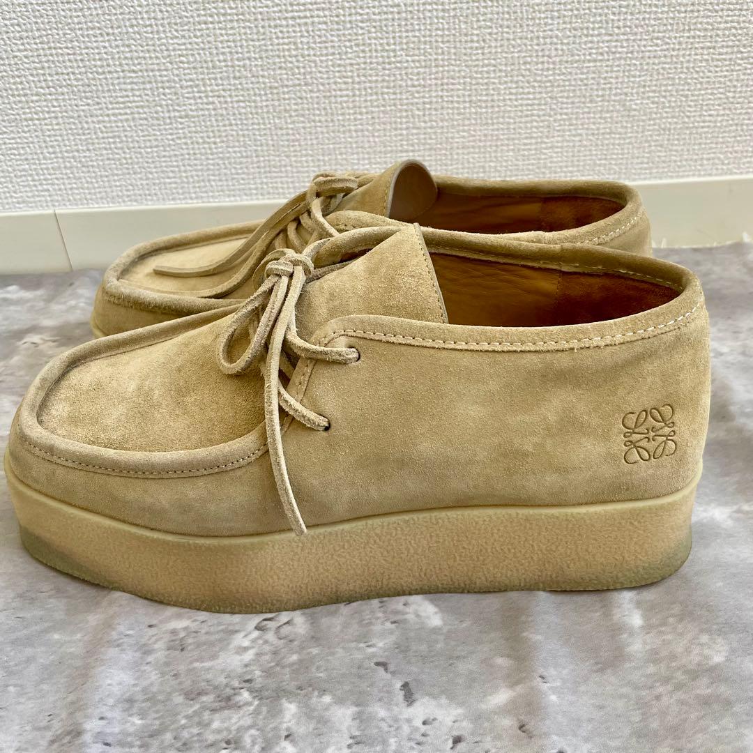 LOEWE プラットフォーム ワラビー 厚底 41 スエード 25.5㎝
