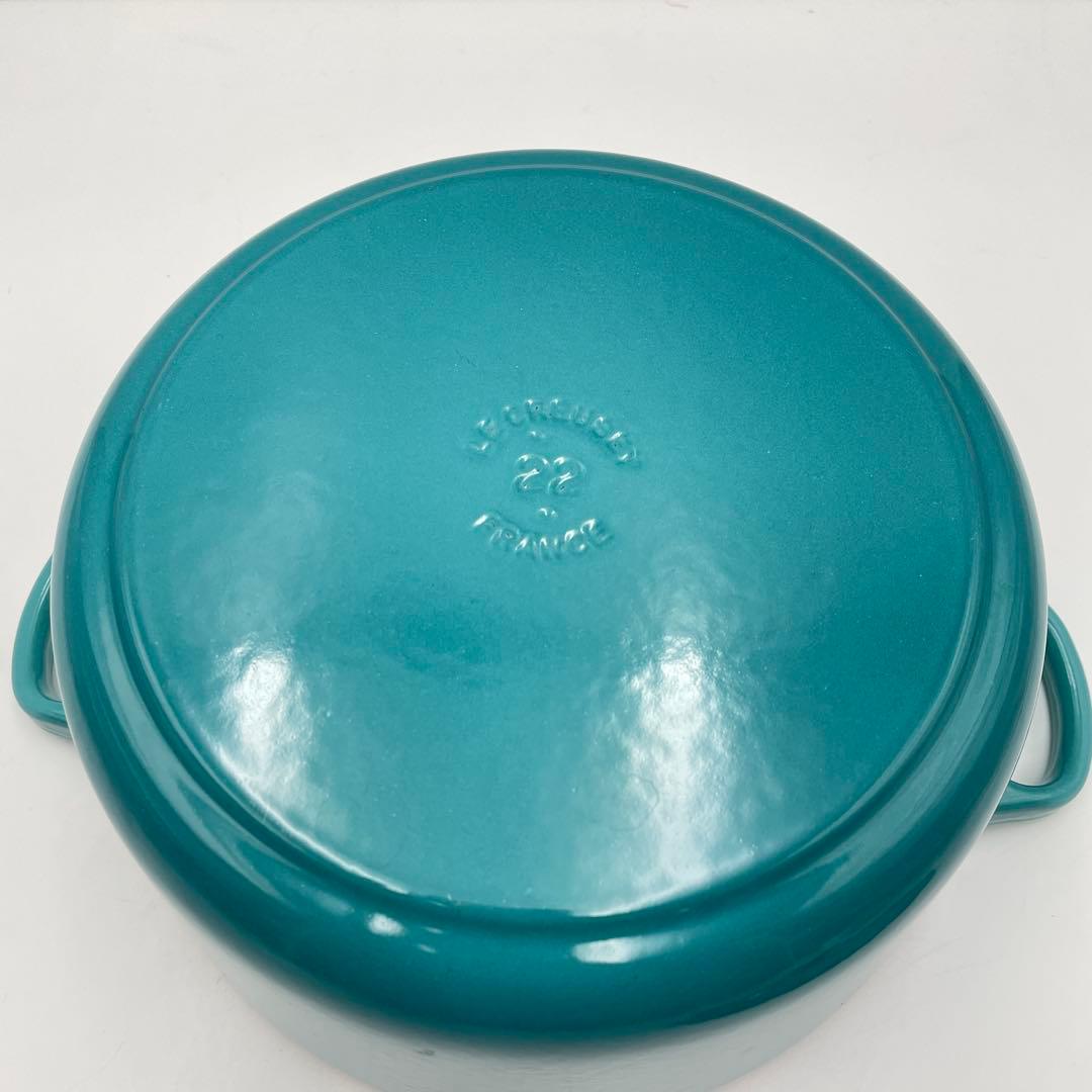 ル・クルーゼ　ココット・ロンド 22cm カリビアンブルー