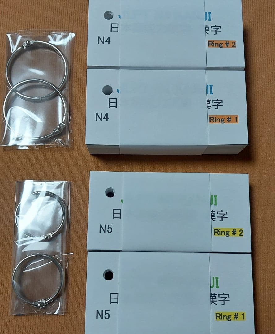 JLPT N3,N4,N5 漢字 Workbook & Flashcards
