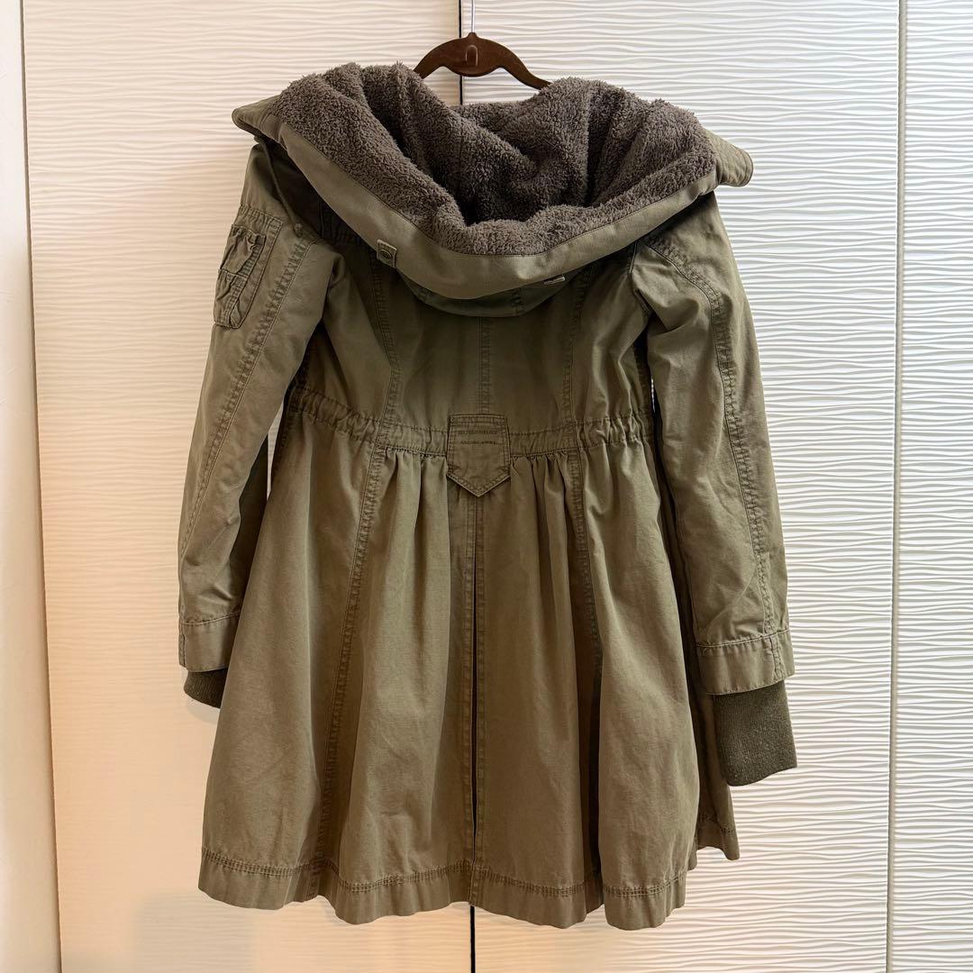 Burberry blue label 38 モッズコート フード付き
