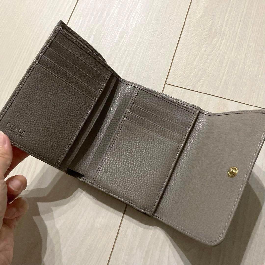 FURLA フルラ 折りたたみ財布 レディース ベージュ 折りたたみ お財布