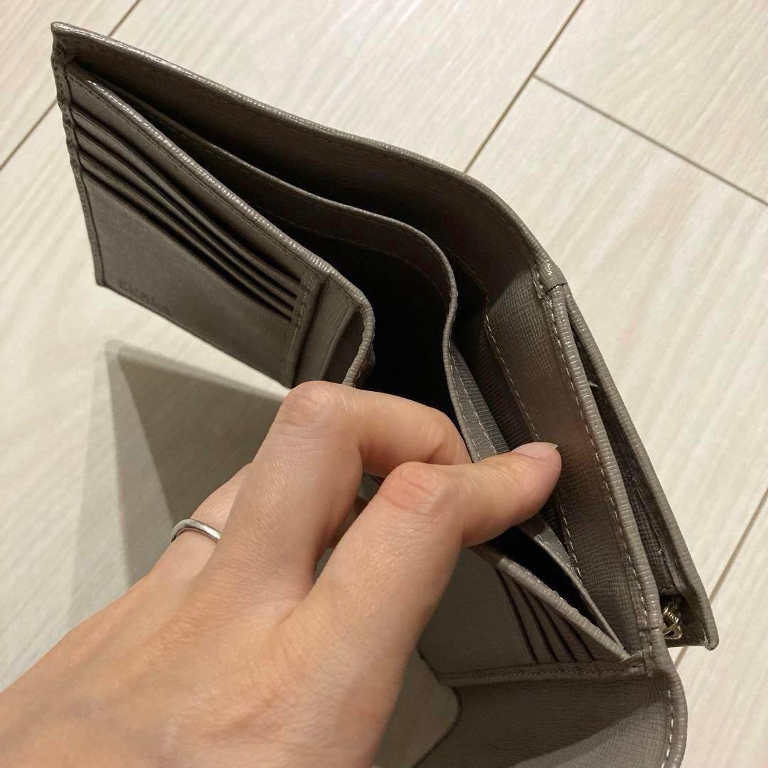 FURLA フルラ 折りたたみ財布 レディース ベージュ 折りたたみ お財布
