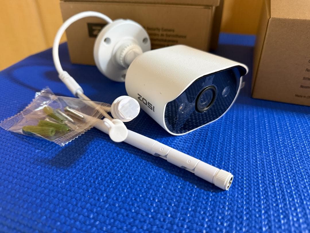 ZOSI 防犯カメラ 4台セット 無線 WiFi6 レコーダー付