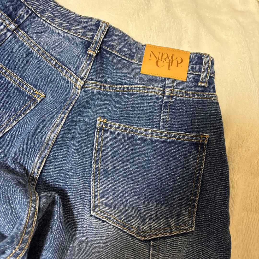 Nalm. barrel leg wide denim Sサイズ