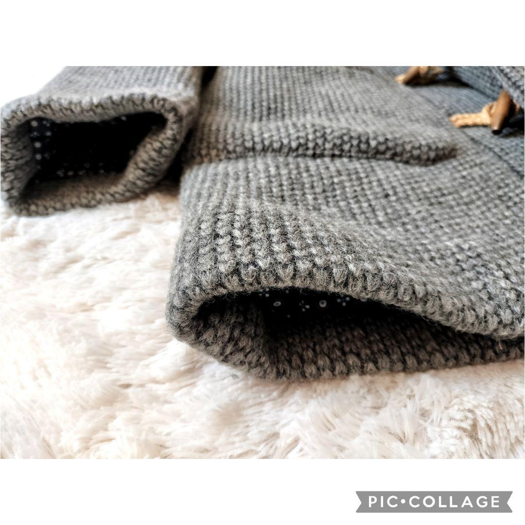 【極美品】G-stage ダッフルコート ニット×中綿 イタリア生地 フードXL