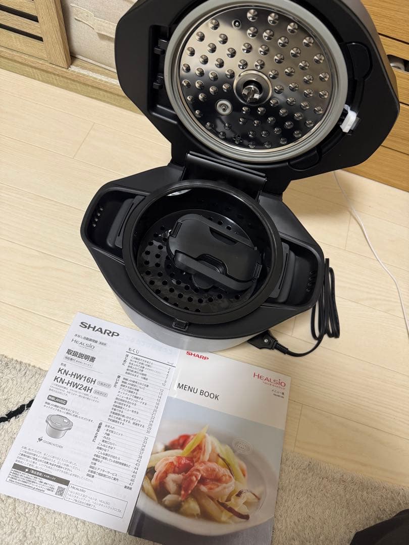 シャープ　◎ ヘルシオ　ホットクック　KN-HW16H-B