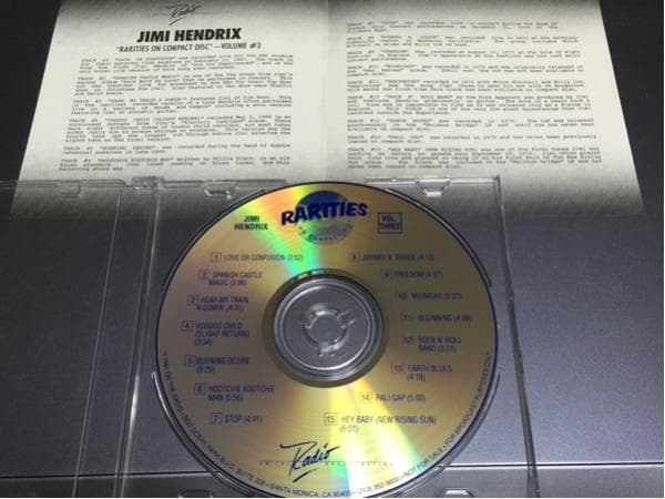 JIMI HENDRIX/ジミ ヘンドリックス/RARITIES