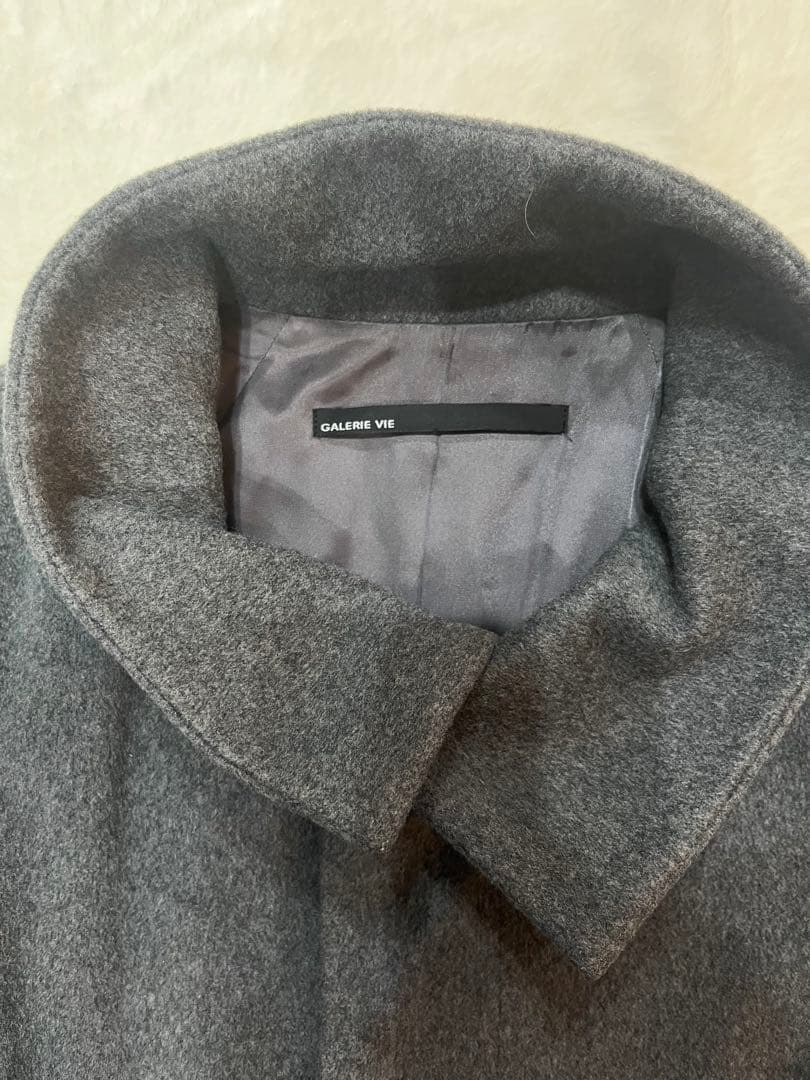 専用GALERIE VIE カシミヤ100%ロングコート グレー サイズ1