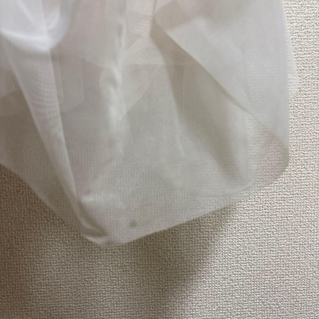 2回使用　THE TOE Iris Tulle Skirt White Mサイズ