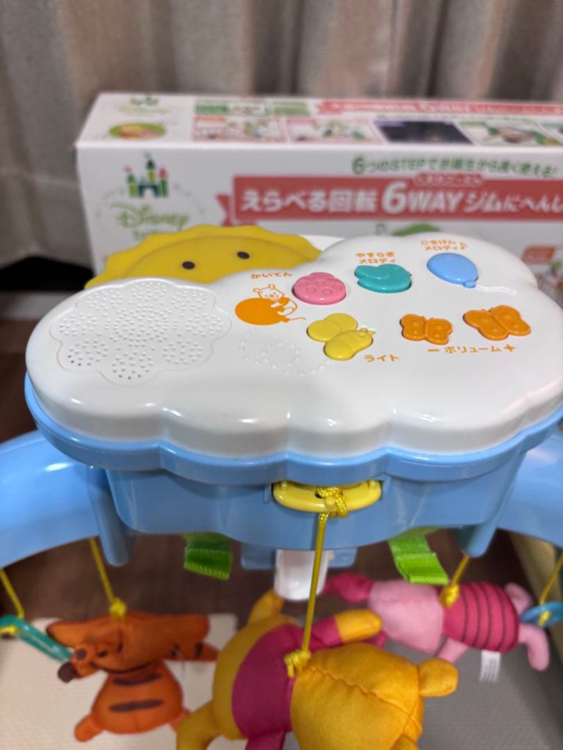 【美品】プーメリーDisney 6WAYジム 箱付き