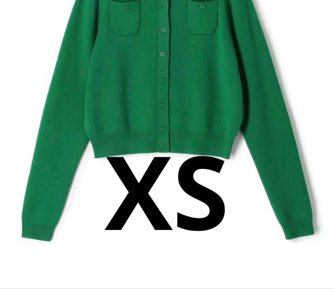 カーディガン　グリーン　xs
